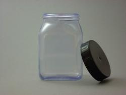 Wide mouth containers made of PVC